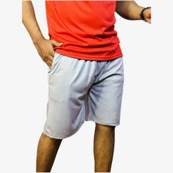 Men's Ice Grey Active Sports Shorts | Lightweight Performance Fit
